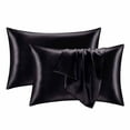 thumbnail image 1 of Satin Pillowcase Set of 2, Similar to Silk Pillow Cases, King Size Cooling and Soft Satin Pillow Cases for Hair and Skin, Gifts for Women Men, Envelope Closure, 20''x36'', 1 of 6