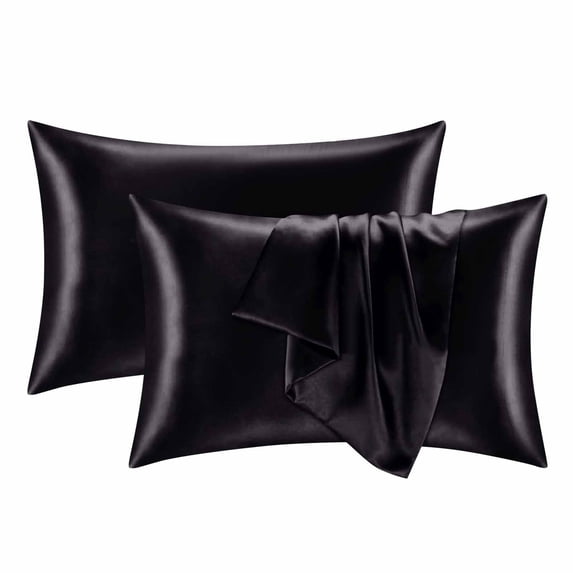 Satin Pillowcase Set of 2, Similar to Silk Pillow Cases, King Size Cooling and Soft Satin Pillow Cases for Hair and Skin, Gifts for Women Men, Envelope Closure, 20''x36''