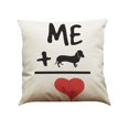 Satin Pillowcase for Hair And Skin Hand Painted Sausage Dog Animal