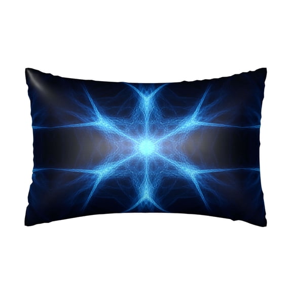 Satin Pillowcase for Hair and Skin Sacred Geometry Patterns Silk Pillow Cover with Zipper Pillow Cases, Cooling (20x30 Inches)
