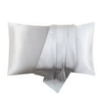thumbnail image 1 of Satin Pillowcases, Similar to Silk Pillow Cases Queen Size Set of 2, Cooling Pillow Case for Hot Sleepers with Envelope Closure, Gifts for Women Men on Clearance, 1 of 2