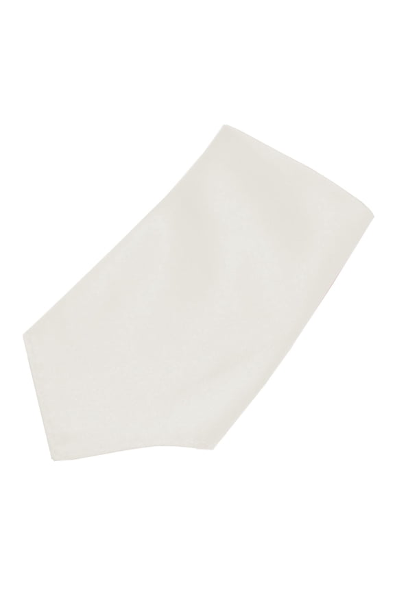 Satin Pocket Square 10"x10" in Ivory