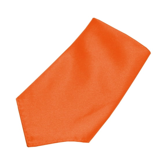 Satin Pocket Square 10"x10" in Mandarin