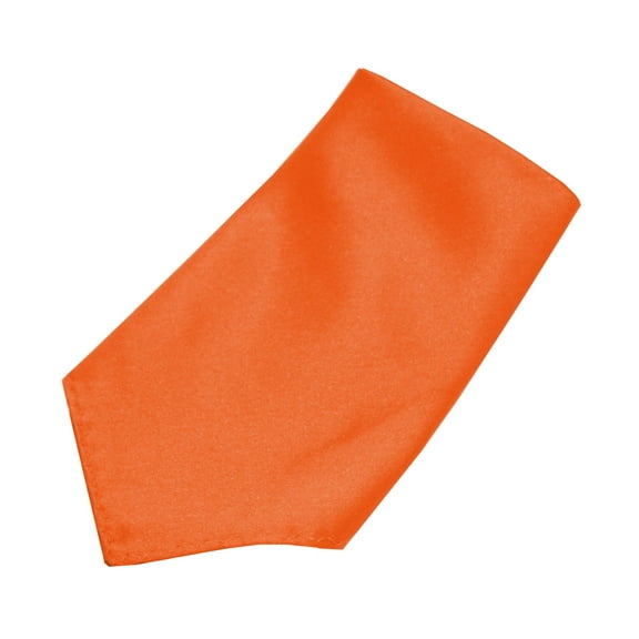 Satin Pocket Square 10"x10" in Mandarin
