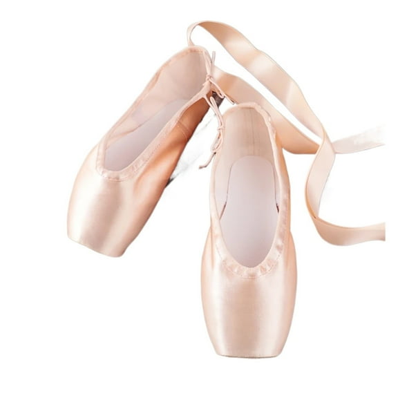 Satin Pointe Shoes for Girls Professional Ballet Pointe Shoe for Kids Girl and Ladies Women Satin Ballet Shoes With Ribbons