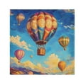 thumbnail image 1 of Satin Polyester Napkins - 20x20 InchSingle-Sided Printed Napkins, 1-Piece/4-Piece/6-Piece Set, DIY Personalized Table Setting，Beautiful Hot Air Balloon, 1 of 8