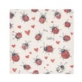 thumbnail image 1 of Satin Polyester Napkins - 20x20 InchSingle-Sided Printed Napkins, 1-Piece/4-Piece/6-Piece Set, DIY Personalized Table Setting，Ladybugs, 1 of 8