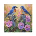 thumbnail image 1 of Satin Polyester Napkins - 20x20 InchSingle-Sided Printed Napkins, 1-Piece/4-Piece/6-Piece Set, DIY Personalized Table Setting，Two Blue Birds, 1 of 8