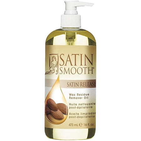 Satin Smooth Satin Release Fast Dissolving Wax Remover Oil and Shave Oil for After Wax Care, 16 fl oz