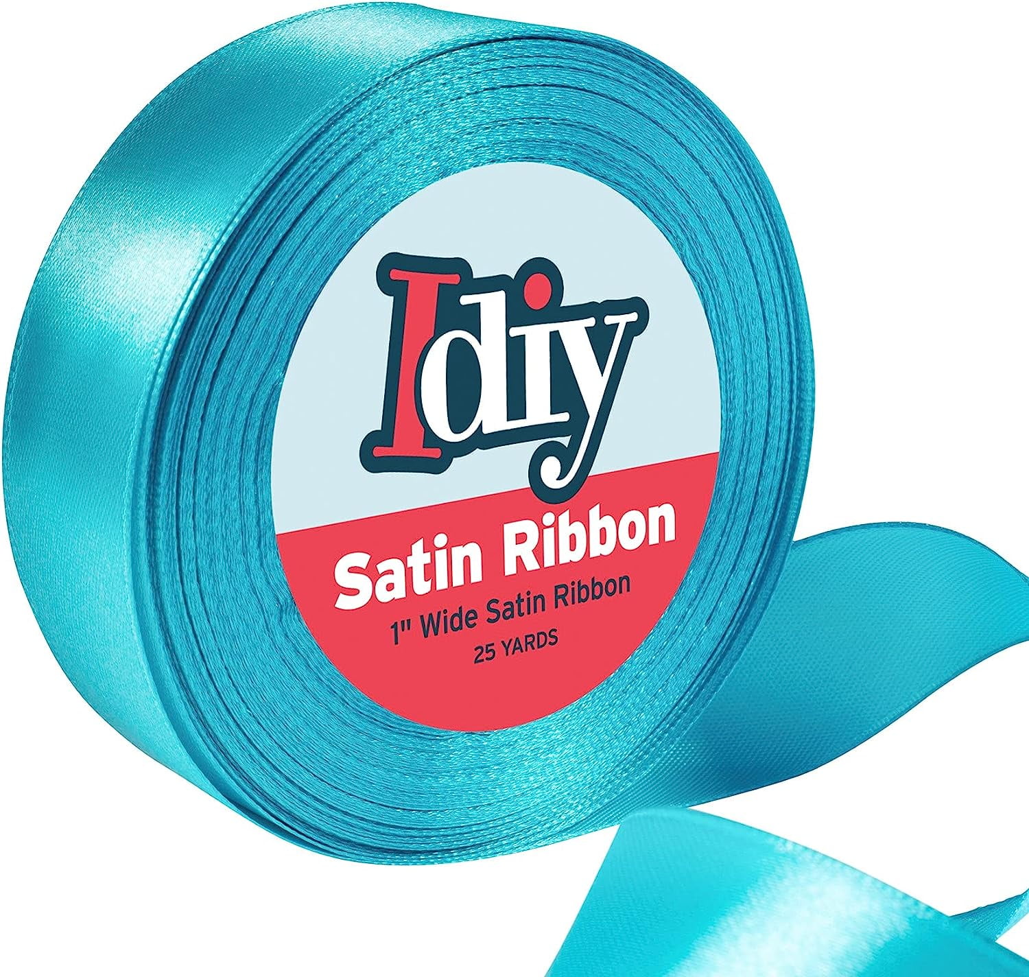  AMORECREATIONS - Teal Organza Ribbon with Satin Edge-25 Yards X  1.5 Inches