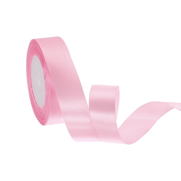 Satin Ribbon 1 Inch 24 Yards Solid Polyester Satin Ribbons for Gift Wrapping Wedding Party Decoration Flower Bouquet Crafts Christmas, Coral Pink