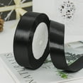 thumbnail image 1 of Satin Ribbon, Solid Fabric Ribbons Roll for Gift Wrapping, Crafts, Wedding Decoration, Handmade Bows, Wrapping Bouquet, Halloween, Christmas, 1 Roll, 0.98 In x 25 Yard, 1 of 8