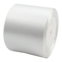Satin Ribbon,3 Inch Wide 25 Yards Ribbon For Gift Wrapping,Ribbon For Crafts,Valentine'S Day Fabric Ribbons For Wedding Decor Bows Making Wedding Chair Sash Flower Bouquets Christmas Diy Crafts,White