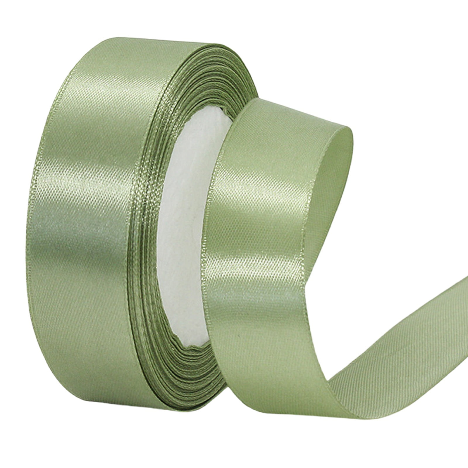 Satin Ribbon for DIY Art Crafts, Christmas Gift Wrapping 1 inch x 24 Yards Ribbon for Flower Bouquet, Hair Bows Making, Wreaths, Special Party Decoration, Sewing Projects, 1Pc(Green,866x1")