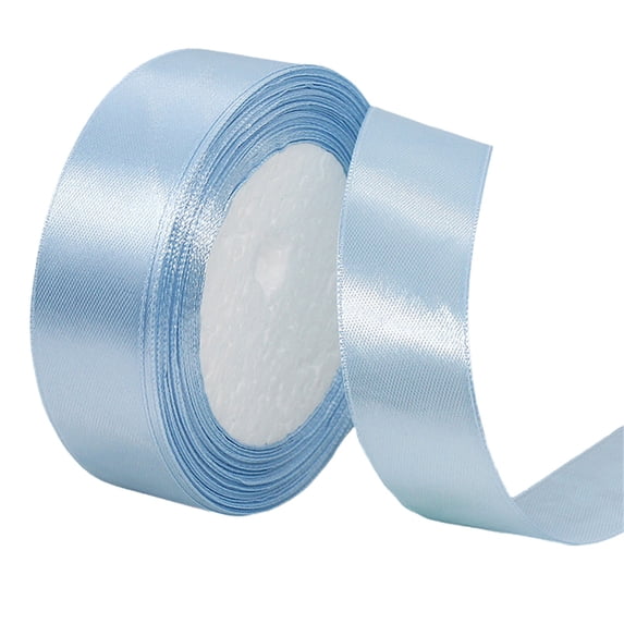 Satin Ribbon for Easter Crafts,Multi-purpose Fabric Ribbon,Valentine's Day Gift Wrapping 1 inch x 24 Yards Ribbon for Flower,Hair Bows Making,Wreaths,Special Party Decoration,Sewing Projects(Blue)