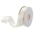 thumbnail image 1 of Uxcell Satin Ribbon Grosgrain Solid Silk Wedding Bouquet Ribbon for Valentine's Day Gift Wrapping Cake Box Bows Beige-1" x 50 Yard, 1 of 7