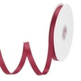 thumbnail image 1 of Uxcell Satin Ribbon Grosgrain Solid Silk Wedding Bouquet Ribbon for Valentine's Day Gift Wrapping Cake Box Bows Burgundy Red-3/8" x 33 Yard, 1 of 7