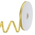 thumbnail image 1 of Uxcell Satin Ribbon Grosgrain Solid Silk Wedding Bouquet Ribbon for Valentine's Day Gift Wrapping Cake Box Bows Gold Yellow-1/4" x 50 Yard, 1 of 7