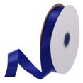 thumbnail image 1 of Uxcell Satin Ribbon Grosgrain Solid Silk Wedding Bouquet Ribbon for Valentine's Day Gift Wrapping Cake Box Bows Dark Blue-3/4" x 50 Yard, 1 of 7