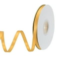 thumbnail image 1 of Uxcell Satin Ribbon Grosgrain Solid Silk Wedding Bouquet Ribbon for Valentine's Day Gift Wrapping Cake Box Bows Yellow-3/8" x 25 Yard, 1 of 3