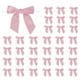 thumbnail image 1 of Satin Ribbon Twist Tie Bows Small Craft Bows for DIY Gift Wrapping Champagne Bottle Wedding Christmas Birthday Decor Dusty Rose, 1 of 7
