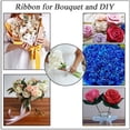 thumbnail image 1 of Satin Ribbon with Burlap Wired Ribbon, Durable Ribbons for Crafts, Versatile Ribbon for Flower Bouquet & Wedding Ornament(Blue), 1 of 9
