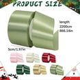 thumbnail image 1 of Satin Ribbon with Burlap Wired Ribbon, Durable Ribbons for Crafts, Versatile Ribbon for Flower Bouquet & Wedding Ornament(White), 1 of 4