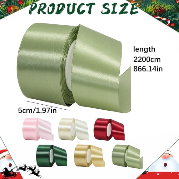 Satin Ribbon with Burlap Wired Ribbon, Durable Ribbons for Crafts, Versatile Ribbon for Flower Bouquet & Wedding Ornament(White)