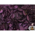 thumbnail image 1 of Satin Rose Boardeux Fabric PLUM / 55" Wide / Sold by the yard, 1 of 1