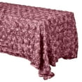 thumbnail image 1 of Satin Rosette 3D Pop-Up Floral Tablecloth Dusty Rose, 1 of 1