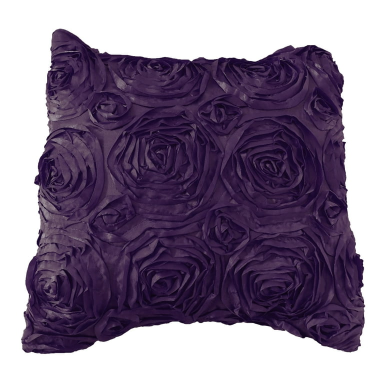 Eggplant top pillow shams