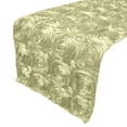 thumbnail image 1 of Satin Rosette Table Runner Raised Roses Ivory, 1 of 1