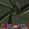 thumbnail image 1 of LitLook Royal Knit Satin Fabric by the Yard - 60" Wide 4-Way Stretch Silky Satin Cloth Fabric for Bridal Wear, Dresses, Dancewear & Costumes - Military Olive, 1 of 6