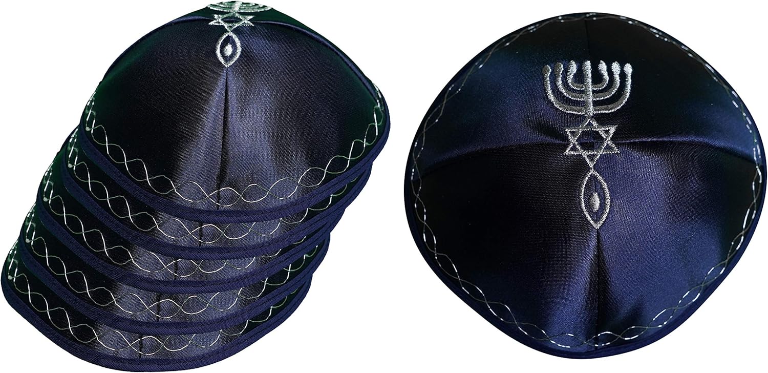 Satin Set Lot Kippah Hat Yamaka Kippa