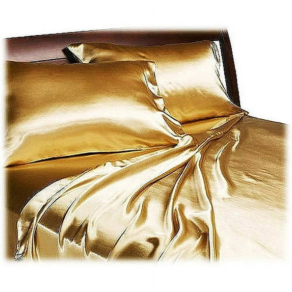 Satin Sheet Set, Gold