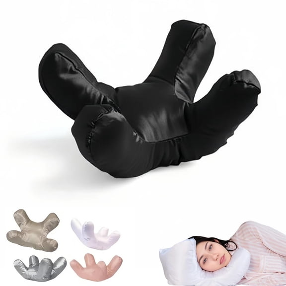 Satin Side Sleeper Pillow with Contour Shape and Smooth Cover, Beauty Pillow Colors