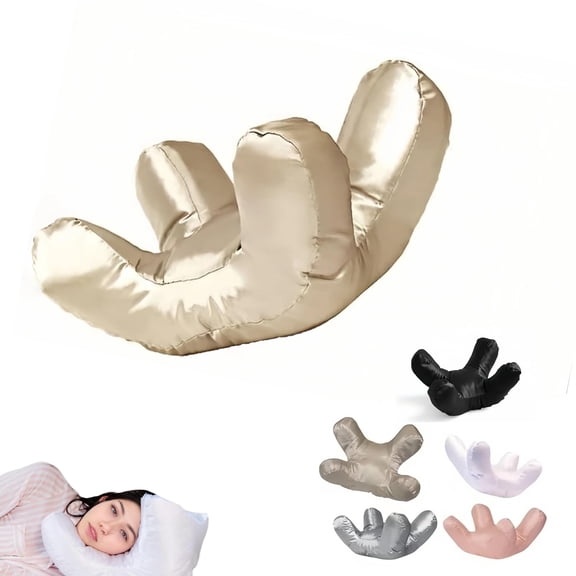 Satin Side Sleeper Pillow with Contour Shape and Smooth Cover, Beauty Pillow Colors