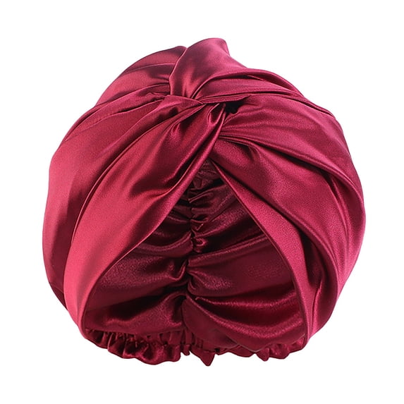 Satin Silk Bonnet Sleep Cap For Women Extra Large Reversible Adjustable Night Hair