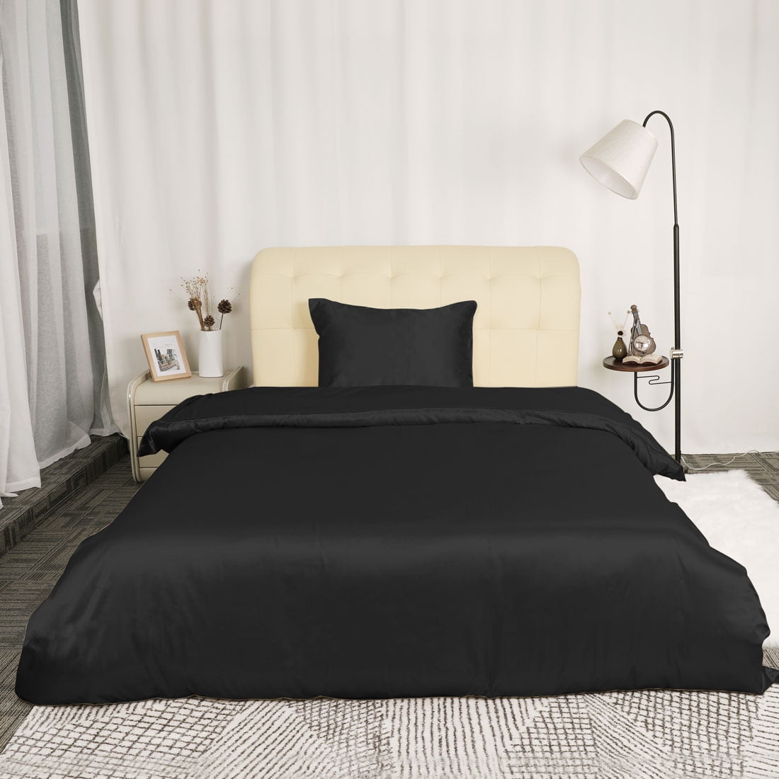 Silk comforter twin deals