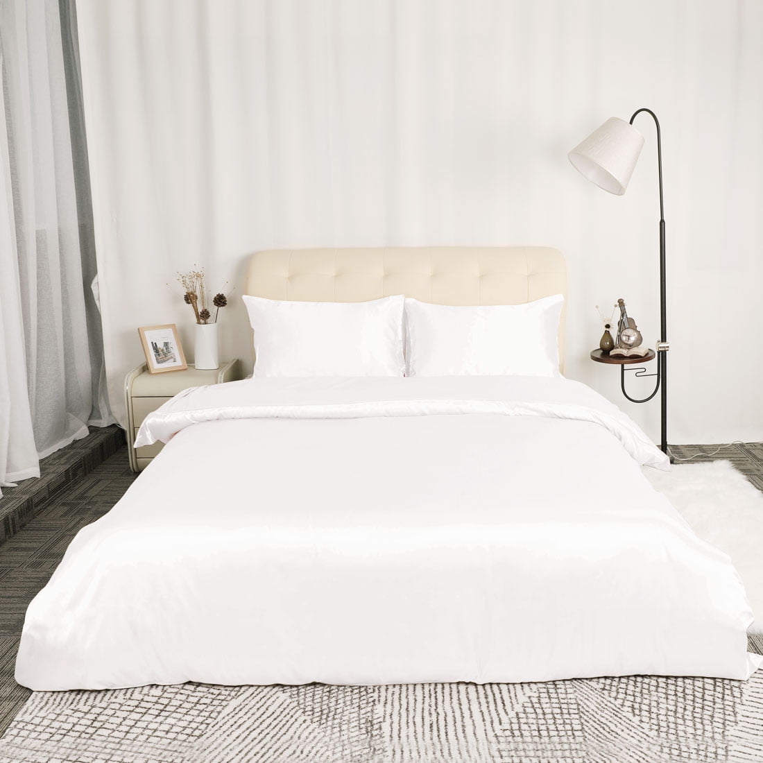 White duvet cover and pillowcases cheap