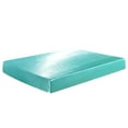 Satin Silk Fitted Sheet On Elastic Solid Color Mattress Protector Bed