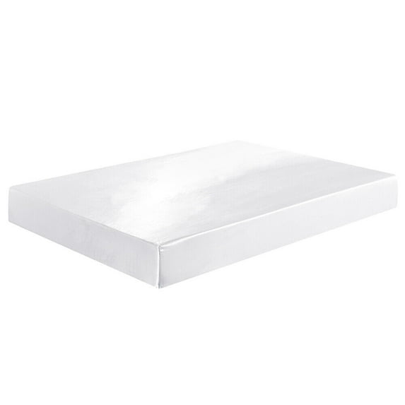 Satin Silky Fitted Bed Sheet Deep Pocket Fully Elastic Pillowcase Home Bedding