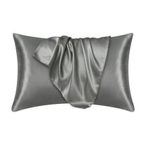 Satin Silk Pillowcase For Hair And Skin Coral Pillow Cases Standard Size Set Of 1 Pack Super Soft Pillow Case With Envelope Closure