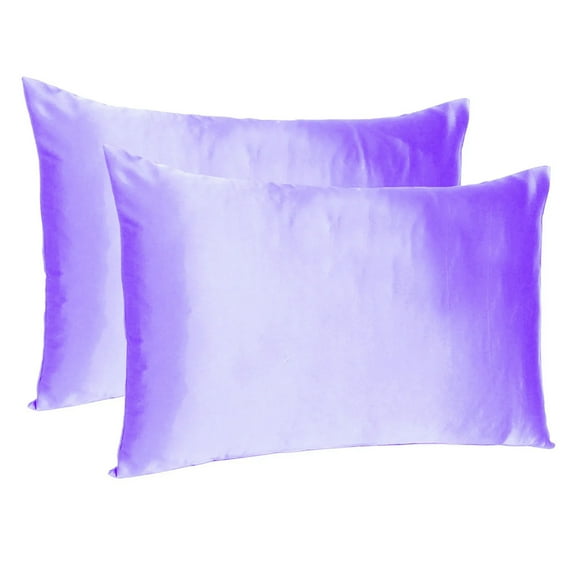 Satin Silk Pillowcase Pillowcase Protector King Queen Standard Cushion Cover New