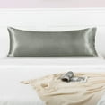 thumbnail image 1 of Satin Silk Pillowcase Standard Body 20x54 in – Cool, Soft, Breathable for Hair and Skin – Hidden Zipper, Wrinkle Resistant, Machine Washable, Luxury Sleep Gift (1 Pack), 1 of 9
