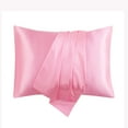 thumbnail image 1 of Satin Silk Pillowcases 2 Pack Queen 20x36 Inches for Hair and Skin, Soft Faux Silk Pillow Covers with Envelope Closure, Cooling Bed Pillow Cases for Frizz Control and Anti Wrinkle, 1 of 2