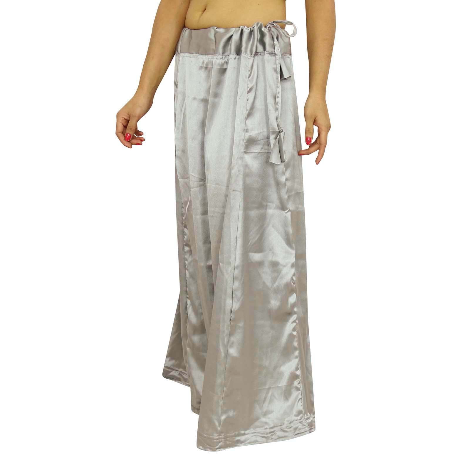 Silk Saree Women Petticoat Underskirt Skirt Inskirt Indian Sari