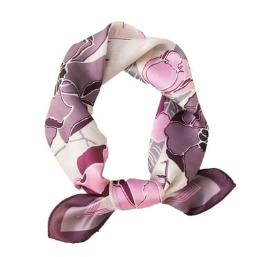 Satin Silk Square Scarfs for Women Hair Scarves and Wraps Headscarf for Sleeping 23 × 23 inches