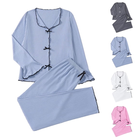Satin Silk Valentine's Day Pajamas Set For Women Solid Pjs Button Up Shirt Pants 2 Piece Valentine Jammies Comfy Pjs For Women Set Grey L