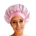 thumbnail image 1 of Satin Sleep Bonnet, Adjustable Strap Hair Protection Cap, Anti‑Frizz Night Sleeping Hair Cover for Curly Braided Extended Hair Care Use, 1 of 3